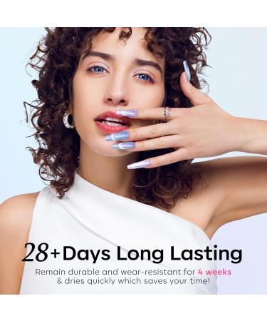 Modelones Cat Eye Gel Nail Polish Set 6 Colors Holographic Purple Pink Blue Gel Polish Glitter 9D Magnetic Gel Polish Shimmer Summer Gel Polish with Magnet Nail Art DIY Salon For Women - Buy Online on GoSupps.com