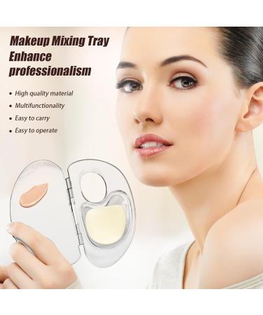 Acrylic makeup palette with stick Cosmetic mixing tray Clear acrylic makeup mixing palette for lipsticks cosmetics highlighter powder - Buy Online on GoSupps.com