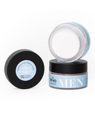 PIMO PIMO Men's Cream Deodorant - 24-Hour Natural Protection - Vegan Aluminum-Free Alcohol-Free - With Cocoa Butter Almond Oil and Shea Butter - 50ml Deodorant Cream in a Jar