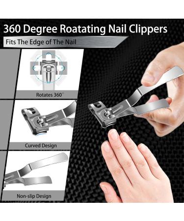 Werlla Heavy Duty Toenail Clippers for Seniors - Long Handle Clippers for Thick Nails (8 Pcs) | Perfect for Adult Toenail Care - Buy Online on GoSupps.com