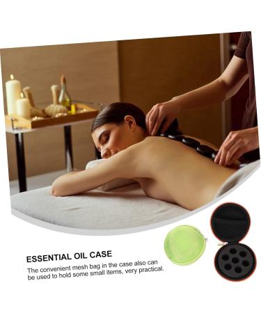 Gleavi 10 Pcs Essential Oil Storage Bags | Perfume & Nail Polish Organizer | Travel Case for Bottles | Light Green & Orange Design - Buy Online on GoSupps.com