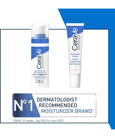 CeraVe Hyaluronic Acid Serum & Eye Cream BUNDLE. Hydrating HA Face Serum & Eye Repair Cream with Hyaluronic Acid & Ceramides for Normal Dry & Sensitive Skin. Fragrance Free & Non-Comedogenic BUNLDE HA Serum & Eye Cream Pack of 2 - Buy Online on GoSupps.com