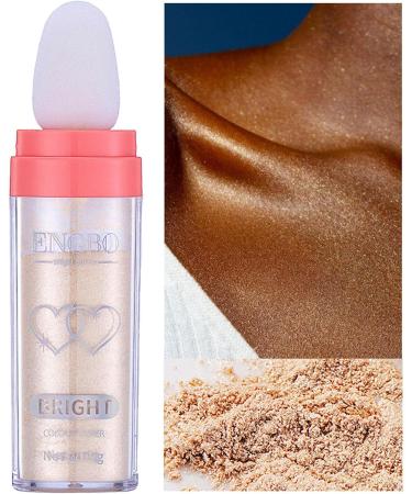 Face Highlighter Powder High Gloss Face Highlighter Powder Makeup - 9g Brightening Face Body Hair Makeup Stick Fairy Highlight Patting Powder for Face&Body&Hair Uaxiu 04#gold - Buy Online on GoSupps.com