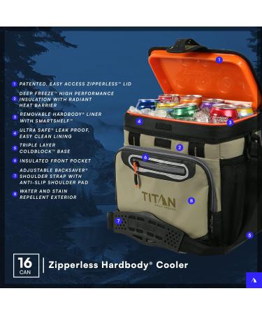 Arctic Zone Titan Deep Freeze 60 (50+10) Can Collapsible Rolling Cooler with Wheels and All-Terrain Cart - Colors: Moss and Process Blue White Cooler + Cooler - Buy Online on GoSupps.com