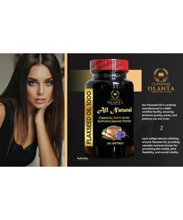 OLANTA TRADE SOLUTION Organic Flaxseed Oil 200 Softgels Cold-Pressed Source of Plant-Based Fatty Acids Vegan Non-GMO USA Made 2 Bottles - Buy Online on GoSupps.com