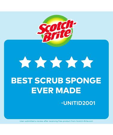 Scotch-Brite Non-Scratch Scrub Sponges - 3 Pack for Dishes & Kitchen Cleaning - Buy Online on GoSupps.com