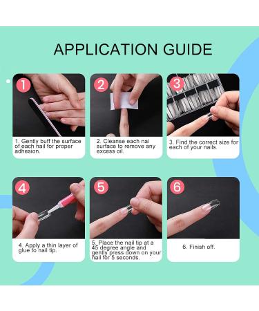 Fake Nail Firm Sturdy Nail Art Tool Nail Tip for Home Nail Salon for Wedding Party - Buy Online on GoSupps.com