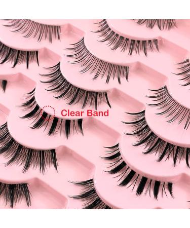 14 Pairs Manga Lashes - Natural Look Anime False Eyelashes 7 Styles Mixed Wispy Cosplay Lashes for a Stunning Doll Appearance - Buy Online on GoSupps.com