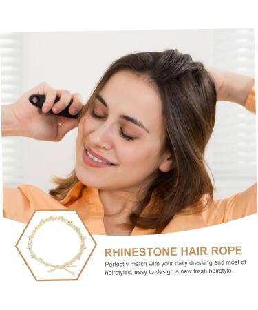 FRCOLOR Diamond-encrusted Colorful Twist Hair Rope Pearl Hair Clips Rhinestone Hair Ties Stretchy Hair Bands Rhinestone Hair Clips Tiara Fabric + Diamond Miss Decorate Elastic - Buy Online on GoSupps.com