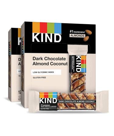 IND Bars Dark Chocolate Almond & Coconut - 24 Count