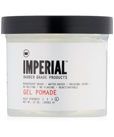 Imperial Barber Grade Products Gel Pomade, 12 oz