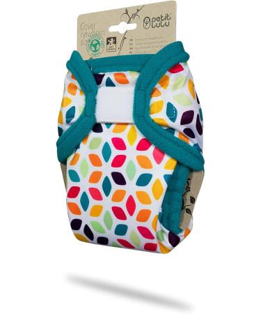 Petit Lulu Size 1 Powers Overstated Newborn Diaper Pants | Washable & Waterproof Velcro Baby Diapers | Eco-Friendly Tower Diapers Made in EU (Floral Cubes) - 2-6 kg - Buy Online on GoSupps.com