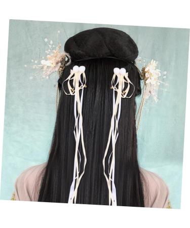 FRCOLOR 1 Pair Girl Hair Clips Barrettes for Girls Hair Clips for Kids Hair Clips for Girls Chinese Style Hairpin Hair Clip for Han Chinese Clothing Girls Hairpin Hanfu Girl Child Ribbon - Buy Online on GoSupps.com