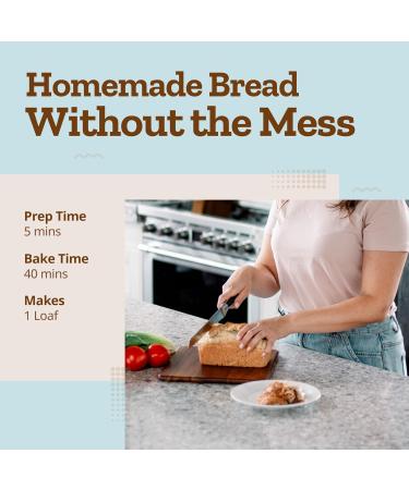 Lazy Bake Everything Beer Bread Mix. Easy to Make Vegan Baking Mix with the Great Taste of Everything Bagel Seasoning. Make Delicious Fresh Baked Bread at Home. Made in Canada. 442g (Pack of 1) - Buy Online on GoSupps.com