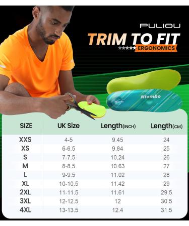 Plantar Fasciitis Insoles for Men Women - Arch Support & Heel Pain Relief - UK 10-10.5 (29CM/11.42 ) - Buy Online on GoSupps.com