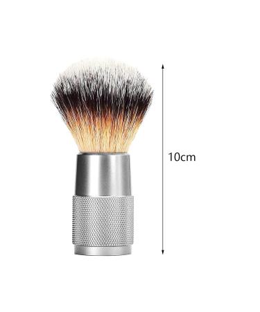 Premium Beard Razor Brush - Portable Shaving Brush with Aluminum Handle for Men | Foaming Soap Brush for Home & Travel - Buy Online on GoSupps.com