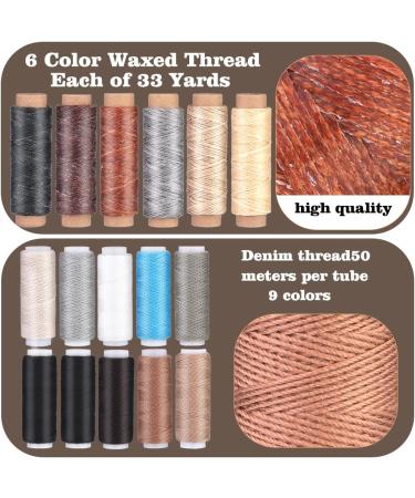 46 Pcs Leather Sewing Kit - Upholstery Repair Set for DIY Sewing - Leather Craft Tools for Beginners and Professionals - Buy Online on GoSupps.com