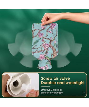 Buy Peach Blossom Hot Water Bottle with Plush Cover | Hand Warmer for Adults & Kids | 26.5x15.3cm - International Shipping Available - Buy Online on GoSupps.com