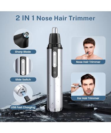 KIKIDO Hair Clippers Professional Cordless for Men Trimmer Beard Kits Men's Grooming Set with LCD Display Electric Shavers Razor for Barber Grooming Family Home (Sliver-3) - Buy Online on GoSupps.com