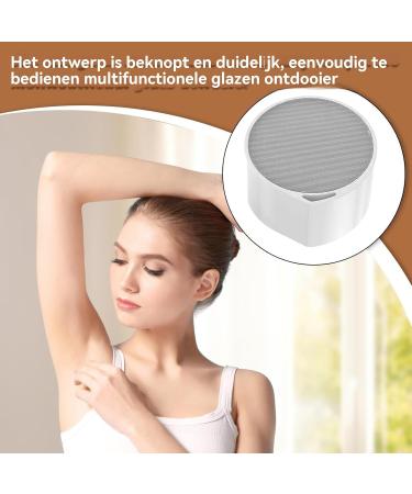 Crystal Hair Remover Body Shaver Waterproof Portable Crystal Trimmer for Bikini Line Back Face Legs and Body White - Buy Online on GoSupps.com