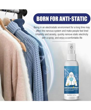 Anti Static Spray Static Remover for Clothes Portable 100ml Anti-Static Cleaning Spray Static Remover for Clothing Textiles Furniture Reduce Static Cling Eliminate Static Shock - Buy Online on GoSupps.com