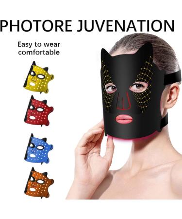 Beauty LED Light Care Breathable Facial Care with 3 Acceleration Times 4 Color Light Light Skin Care with 192 Lamp Beads Lightweight Facial Care Supplies - Buy Online on GoSupps.com