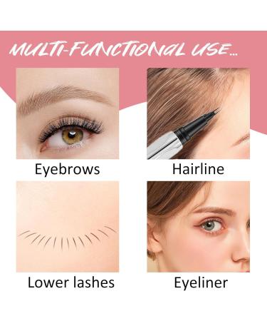 Eyebrow Pencil with 2 Tips Micro Head 3D Waterproof Micro Eyebrow Pencil Long Lasting Effortless Natural Looking Eyebrow Makeup CB - Buy Online on GoSupps.com