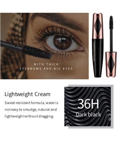 Mascara Makeup Black Waterproof Formula Washable Lash Mascara Smudge-Proof Long-Lasting Wear Travel-Friendly Adore the Long-Lasting Power 5.12x0.39x0.39in - Buy Online on GoSupps.com