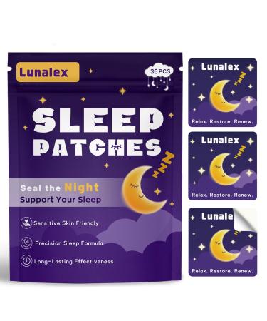 36ct Sleep Patches for Adults Extra Strength All Natural Nighttime Comfort with Melatonin & Magnesium Quick-Acting & Long-Lasting 36 Count(Pack of 1)