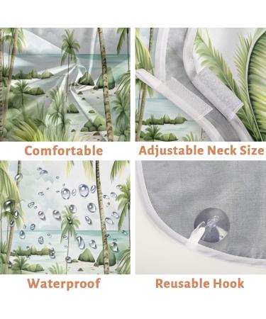Plant Palm Tree Beard Bib Apron - Hair Catcher for Men | Perfect Father's Day & Anniversary Gifts with 2 Suction Cups - Buy Online on GoSupps.com