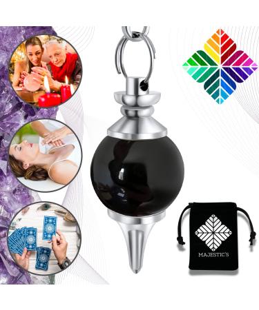 Fortune teller watch ONYX BLACK - Radiesthesia pendulum Sephoroton made of natural onyx stone - 14 g
