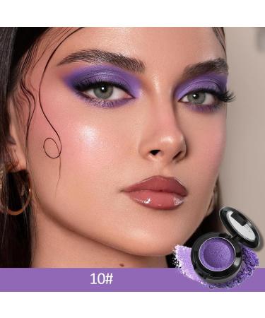  Erinde Erinde purple glitter eyeshadow palette matte glitter eyeshadow palette waterproof eyeshadow palette pressed powder and long lasting eye makeup with applicator - Buy Online on GoSupps.com