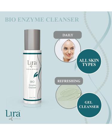 Lira Clinical Bio Enzyme Face Cleanser - 6 oz | Brightening & Anti-Aging Face Wash with Plant Stem Cells - International Shipping Available - Buy Online on GoSupps.com