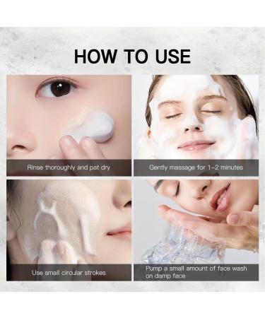 Lightweight Foamy Facial Cleanser | Gentle Soap-Free Face Wash for Sensitive Skin | Hypoallergenic & Replenishing Formula with Grapes & Grapefruit - Buy Online on GoSupps.com