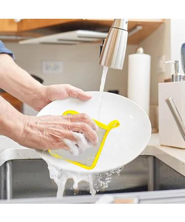 Multipurpose Dishwashing Rags - Double Layer Wipes Dish Cloths Cleaning Rags Sponge Reusable Dish Washing Scrubbers Cleaning Towels Dish Cloth for Kitchen Bathroom - Buy Online on GoSupps.com