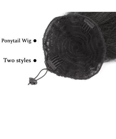 Long Yaki Straight Ponytail for Women - 24-Inch Synthetic Clip-In Hairpiece | International Shipping Available - Buy Online on GoSupps.com