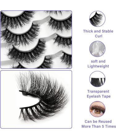 7 Pairs Lashes Set False Eyelashes 20mm Cat Eye Lashes Thick Volume Fake Eyelashes Natural Fluffy Wispy Lashes D Curl False Lashes Volume Faux Fake Lashes Dramatic Fox Eye Natural Eyelashes Extensions - Buy Online on GoSupps.com