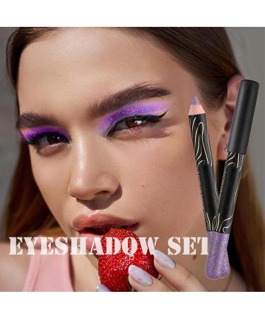 Glitter Eyeshadow Stick Waterproof Eye Shadow and Shimmer Creme Eyeshadow Long Lasting Eyeshadow Makeup Cosmetics Goforwealth - Buy Online on GoSupps.com