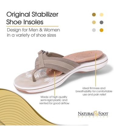 Natural Foot Orthotics Arch Support Insole for High Arches | Plantar Fasciitis Relief Shoe Inserts | Made in USA | Podiatrist Approved | Men's 14-14 - Buy Online on GoSupps.com