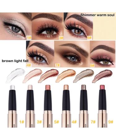 3Pcs Neutral Shimmer Eyeshadow Stick & 6Pcs Matte Liquid Lipstick Set for Long-Lasting Makeup - Buy Online on GoSupps.com