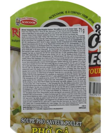 Acecook Vietnam JSC ACECOOK OR Instant Rice Noodles Chicken Bowl Multipack 12 X 71 GR - Buy Online on GoSupps.com