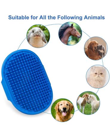 2 Pack Premium Dog Grooming Brush with Adjustable Handle - Ideal for Bathing, Massaging, and Hair Removal on Wet or Dry Hair - Suitable for Long and Short Haired Dogs and Cats - Buy Online on GoSupps.com