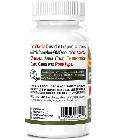 Deva Vegan Vitamin C - Multi Source 90 Tablets | Immune Support & Antioxidant Boost - Buy Online on GoSupps.com
