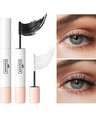 Mascara Volume and Length | Tubing Eyelash Double Ended Mascara Black Waterproof | Eyelash Mascara Volumising and Lengthening For Women Girls Pochy - Buy Online on GoSupps.com
