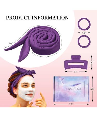 Lock Winder Curls Without Heat - 60 Extra-Long Heatless Curlers for Medium to Long Hair | DIY Overnight Hair Curling Set (Purple) - Buy Online on GoSupps.com