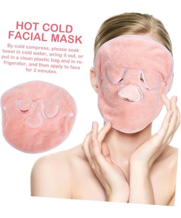 DOITOOL Face Towel Skin Friendly Beauty Towel Coral Fleece 23.5x23.5cm Pink - Buy Online on GoSupps.com
