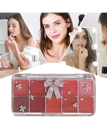Lip Gloss Palette 10 Colors Lip Makeup Palette Moisturizing Lipstick Makeup Kit Jelly Lip Makeup Palette NonSticky for Costume 03 refer to the description - Buy Online on GoSupps.com