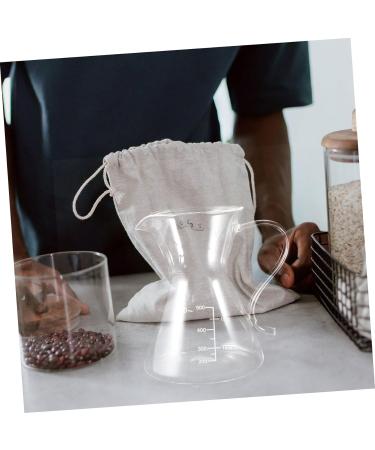 Zerodeko Glass Pitcher Glass Coffee Pour Over Coffee Maker Decanter High Tensile Silica Glass Large Office Glass Coffee Pot Glass Water Pitcher - Buy Online on GoSupps.com
