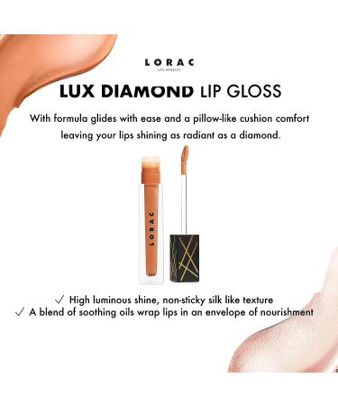LORAC LUX Diamond Lip Gloss - Multi-Dimensional Shine, Non-Sticky & Long Lasting - Buy Online on GoSupps.com