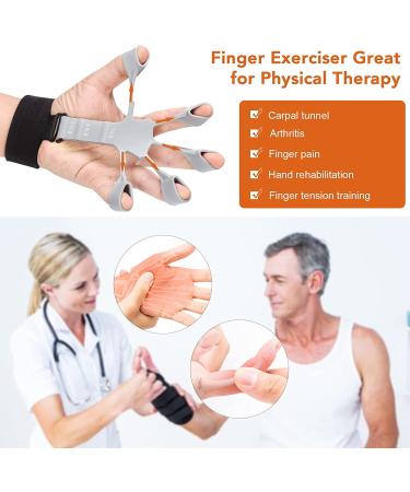 Adjustable Hand Grip Strengthener & Finger Exerciser for Therapy, Rock Climbing & Pain Relief - Arthritis & Carpal Tunnel Support - Buy Online on GoSupps.com